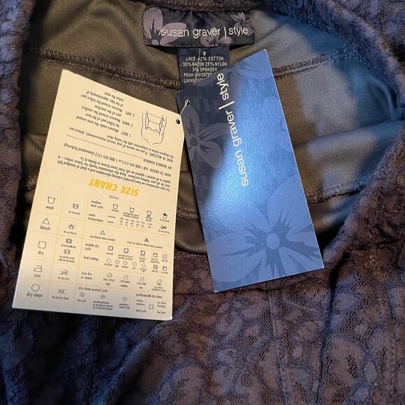 Susan Graves Style Lace gray Long Skirt Size Small Women's Clothing - Picture 7 of 8